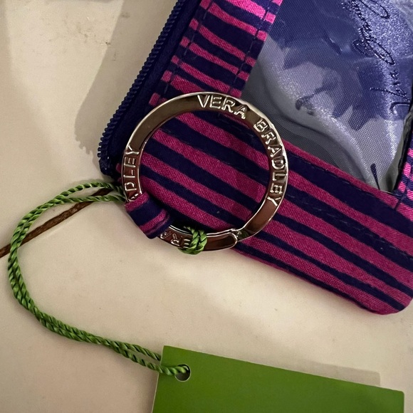 Vera Bradley Zip ID Case Impressionista Stripe - Picture 4 of 5